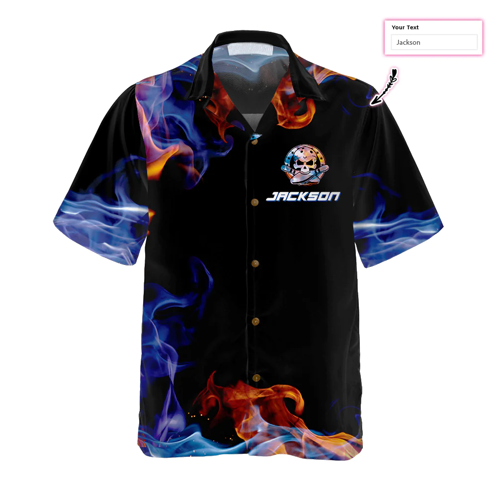 There Is No Crying In Bowling Just Lots Of Swearing Custom Hawaiian Shirt/ Unique Flame Bowling Shirt/ Gift for Bowler