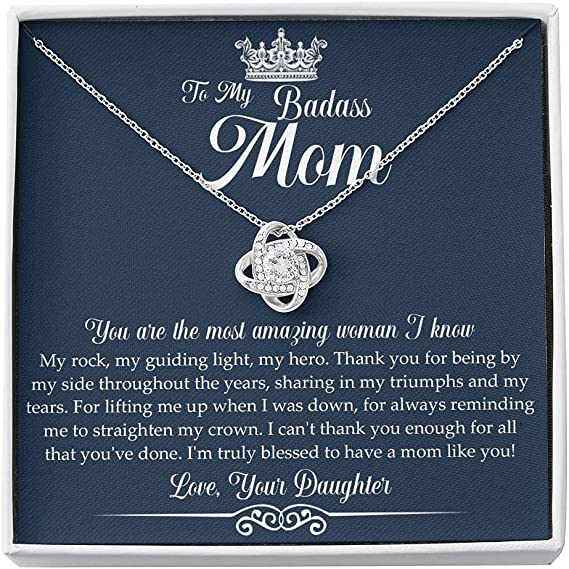 To My Badass Mom Necklace - Mother''s Day 2022 Gift