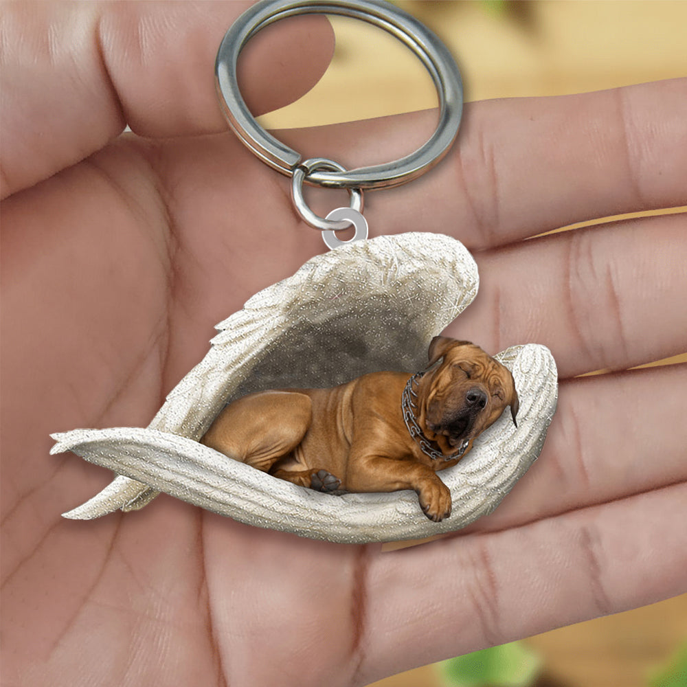 Tosa Sleeping Angel Acrylic Keychaine Dog Sleeping keychain