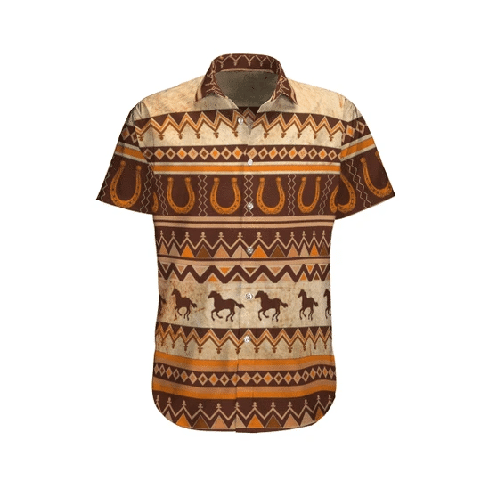 Tribal Native America Watercolor Hawaiian Shirt/ Native American Shirt for Men