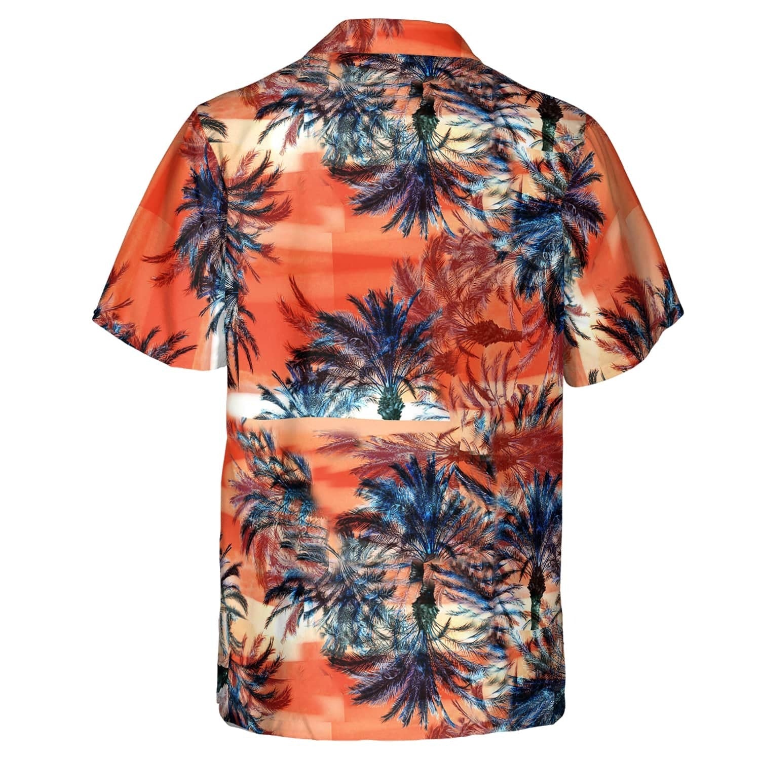 Hawaiian Camp Collar Short Sleeve Button-Down Shirt Tropical Land