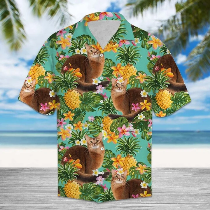 Tropical Pineapple And Plumeria With Somali Hawaiian Shirt