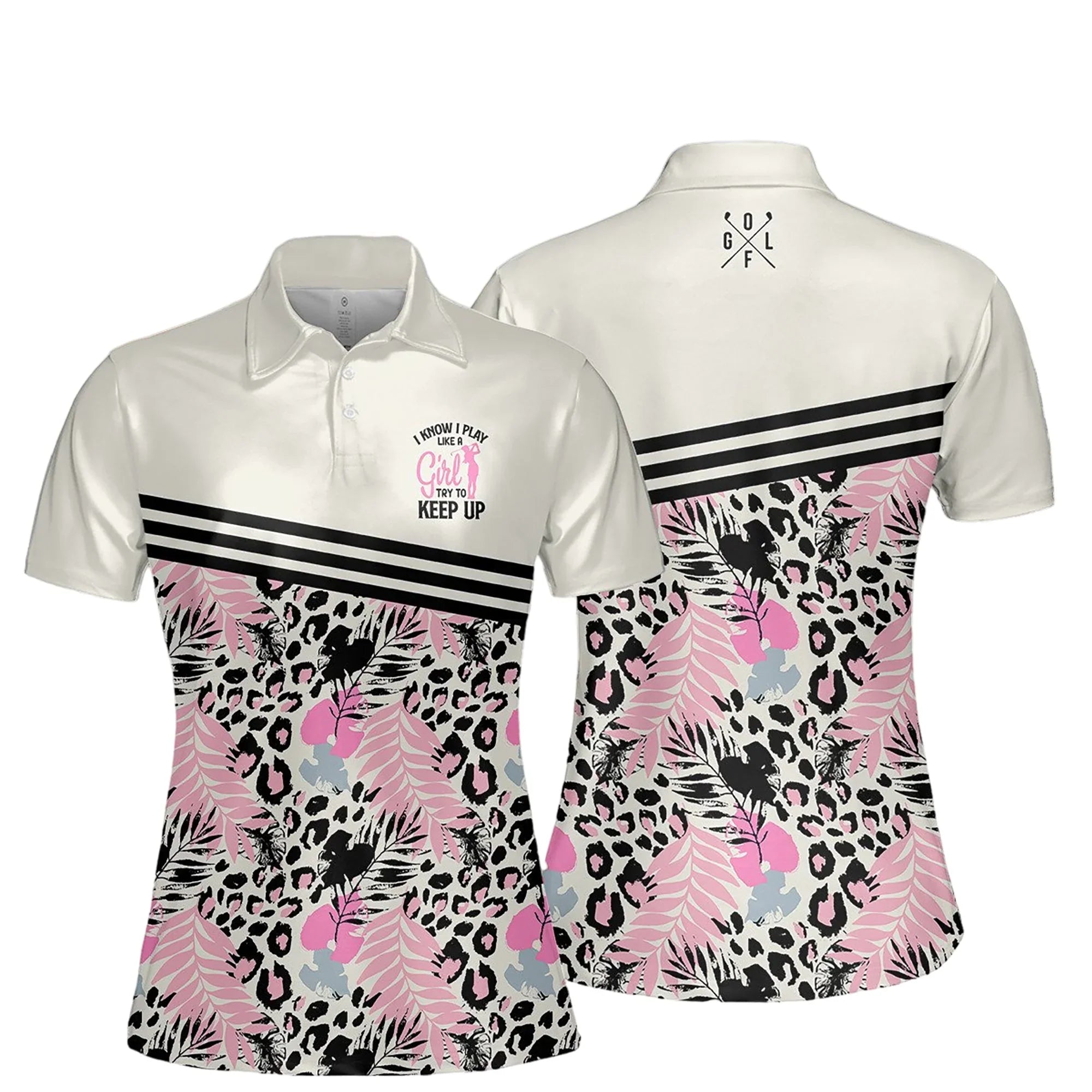 Try To Keep Up Women Short Sleeve Polo Shirt Sleeveless Golf Polo Shirt