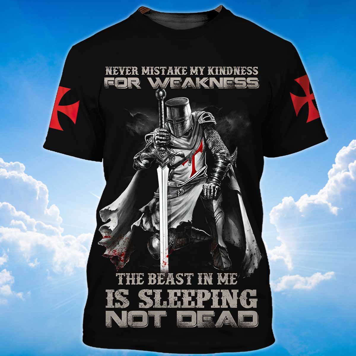 Knights Templar The Beast In Me Is Sleeping T Shirt Coolspod