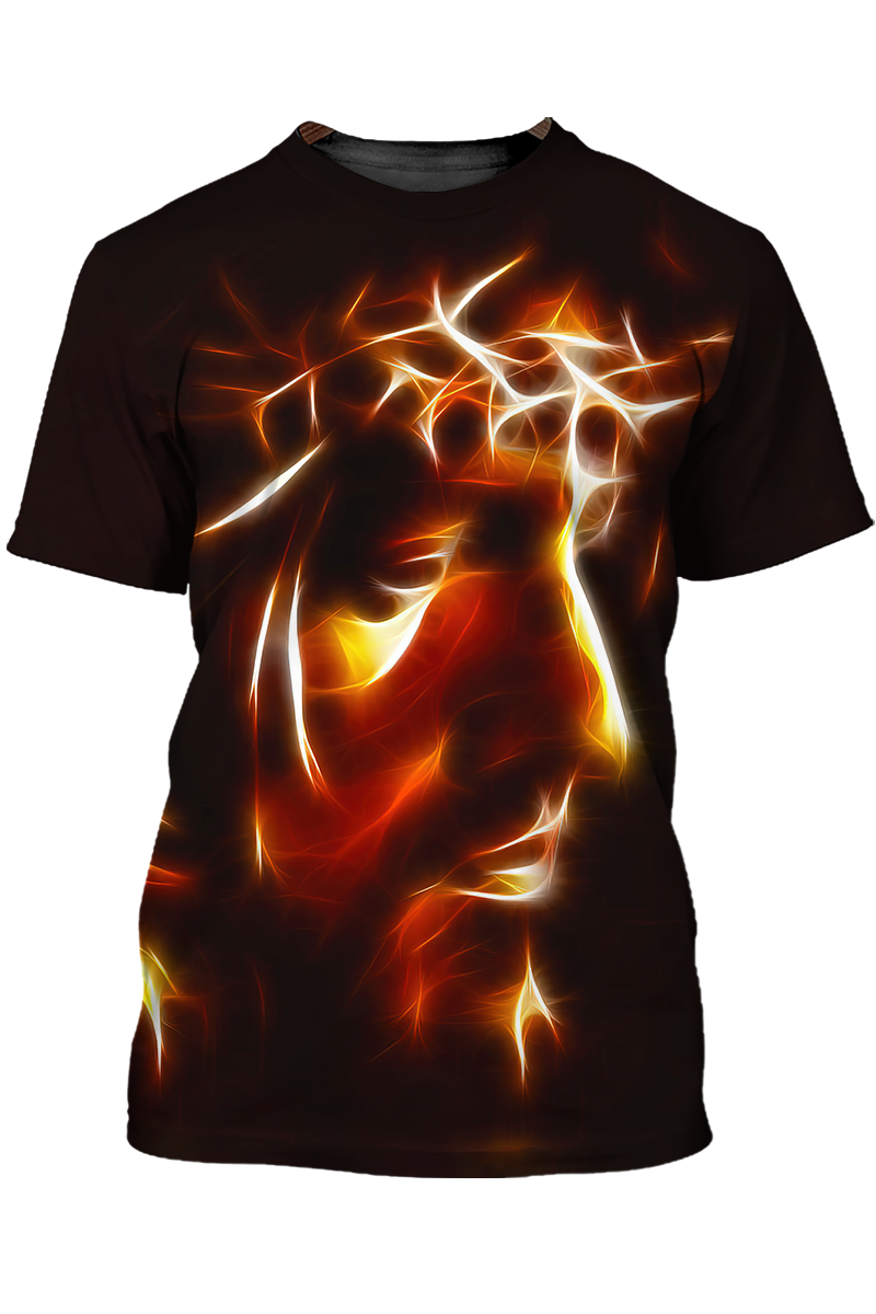 3D All Over Print Jesus Lightning T Shirt Coolspod