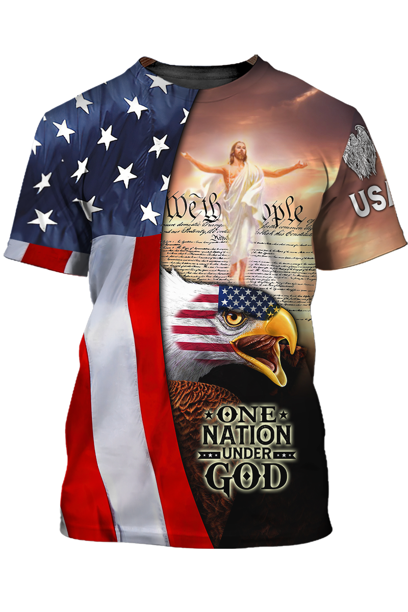 We The People America Under God T Shirt Patriotic Shirts