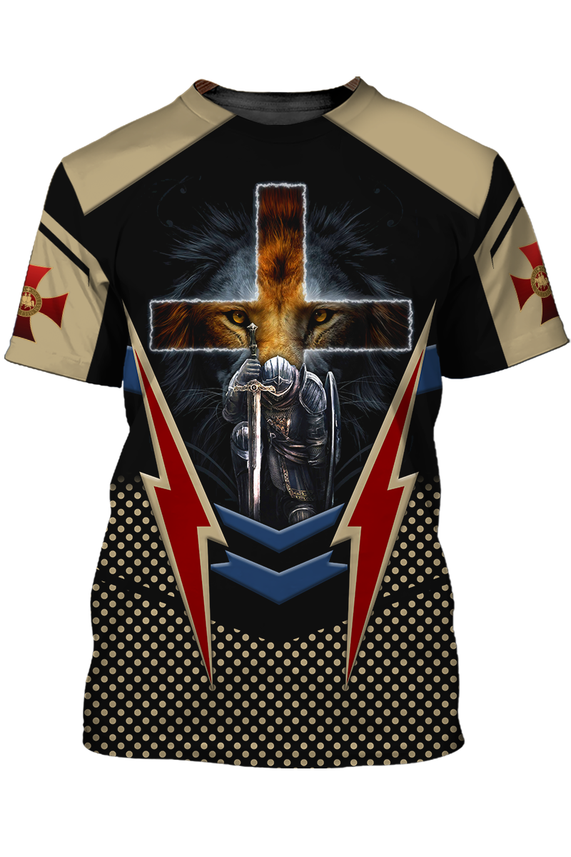 Knight Templar Of God 3D Full Print T Shirt Coolspod