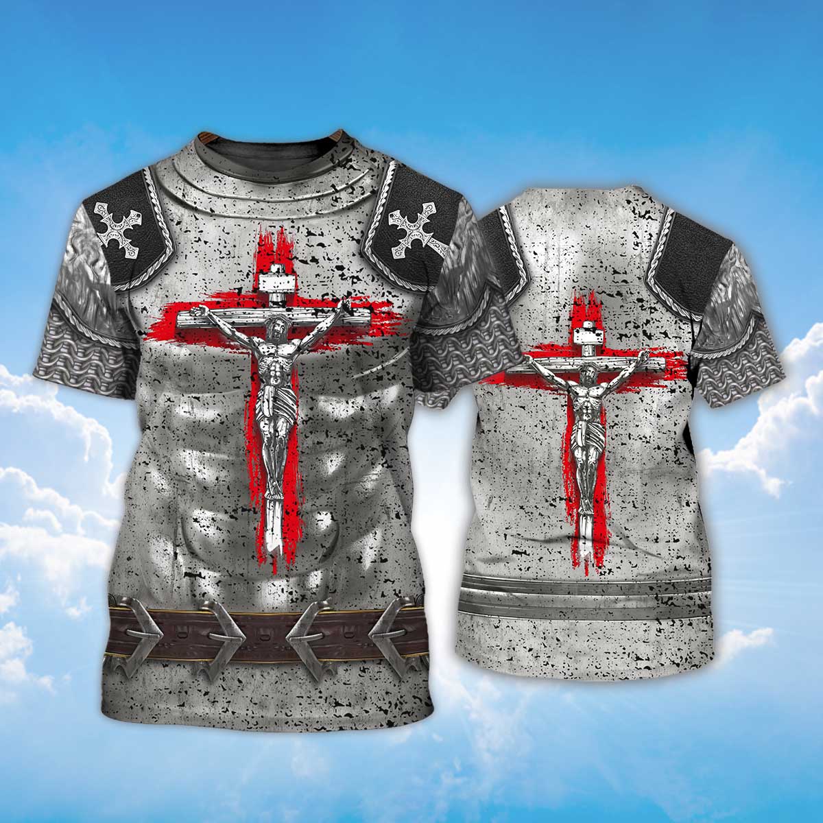 Knight Templar Armor T-Shirt Jesus Shirt