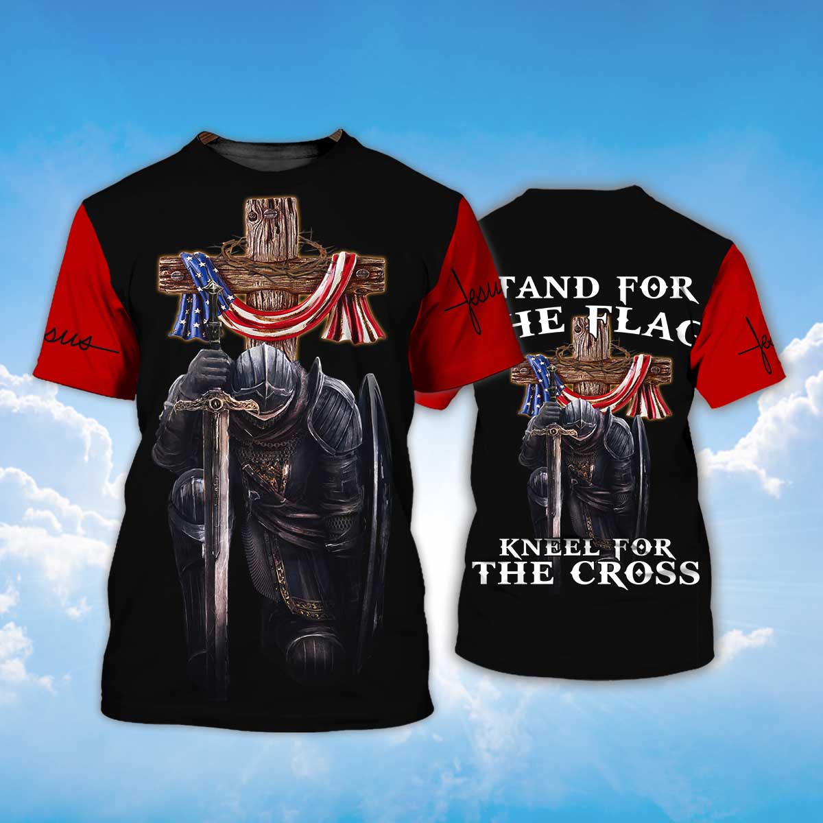 Knight Templar 3D All Over Print Unisex T Shirt