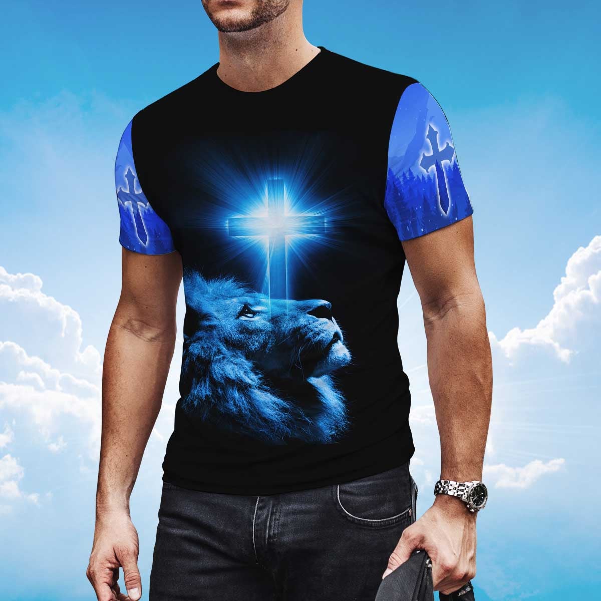 Way Maker Miracle Worker Lion And Light Cross T Shirt Coolspod