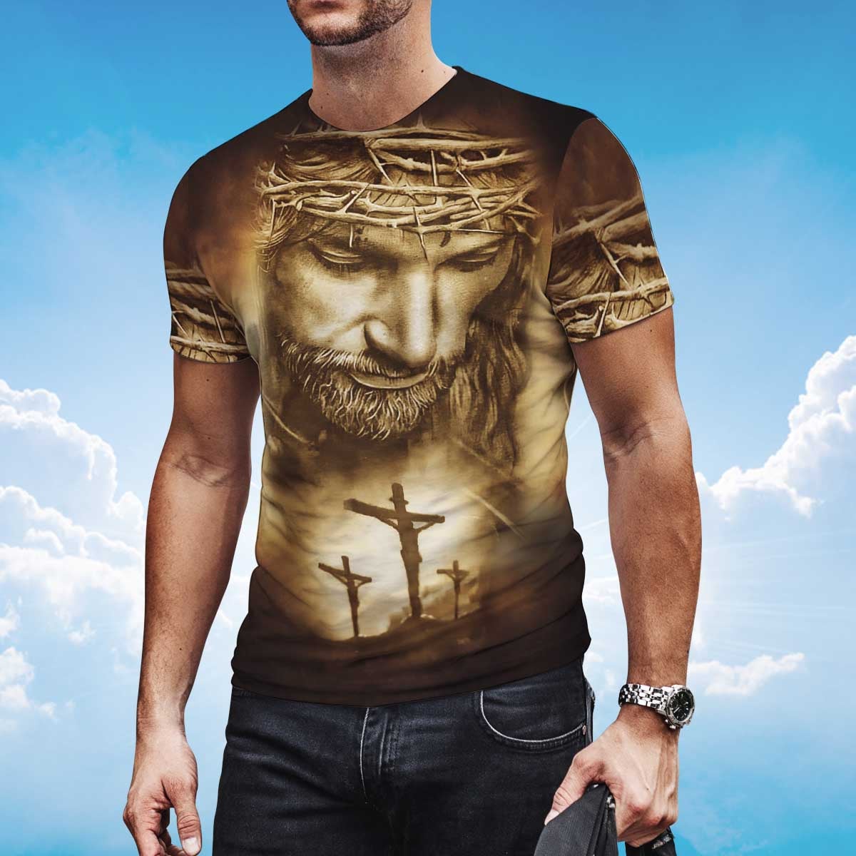 Faith In Jesus Christ T Shirt 3D Jesus Shirt Men Women Coolspod