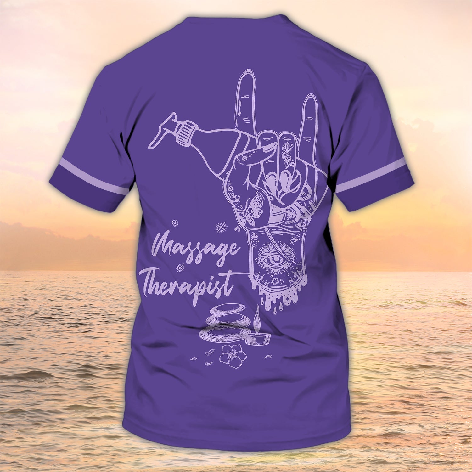 Massage Therapist Shirt/ Personalized 3D Tshirt Massage Uniform Tad