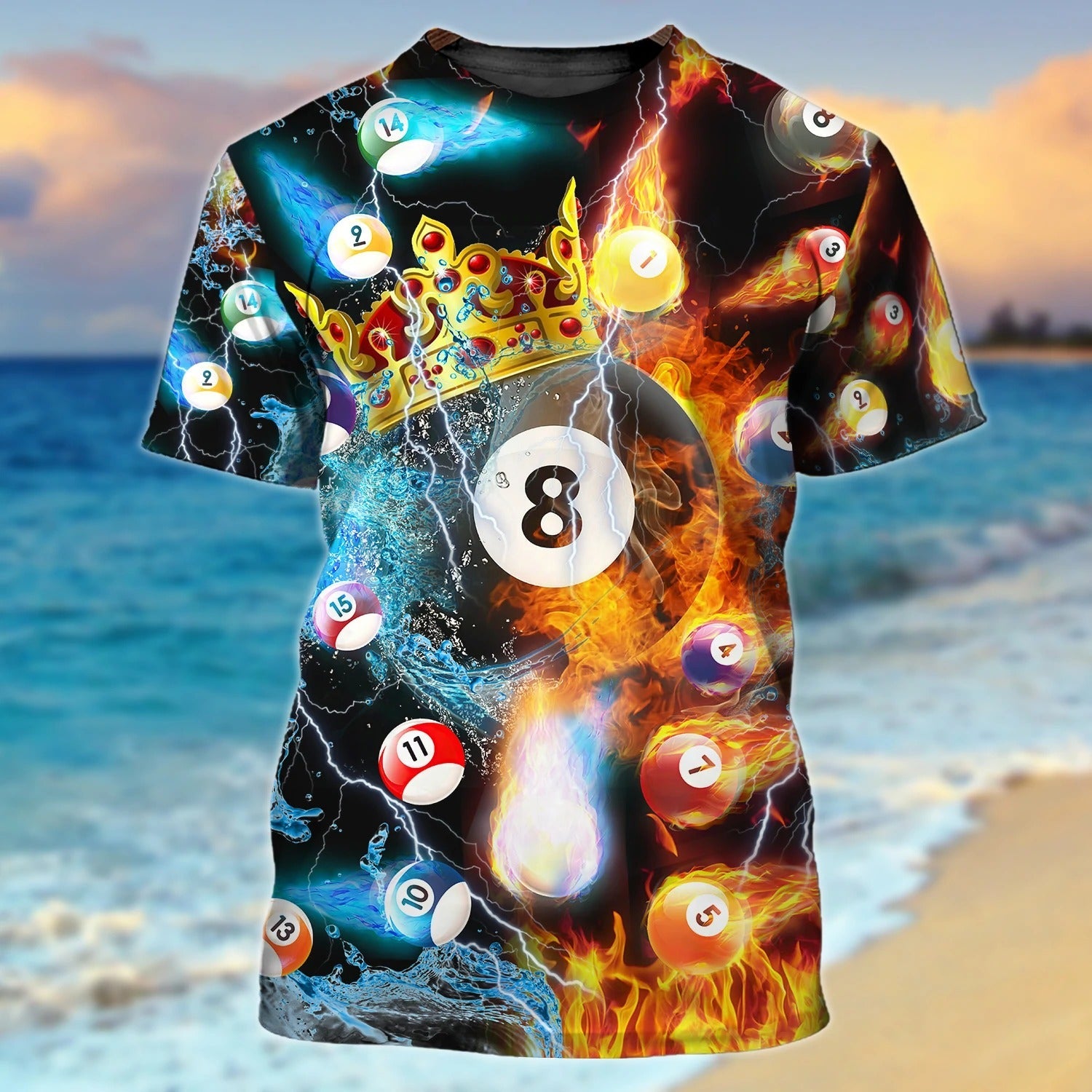 Personalized 3D All Over Print Billiard Shirt For Men/ Gift For Billiard Player/ Billiard Shirts