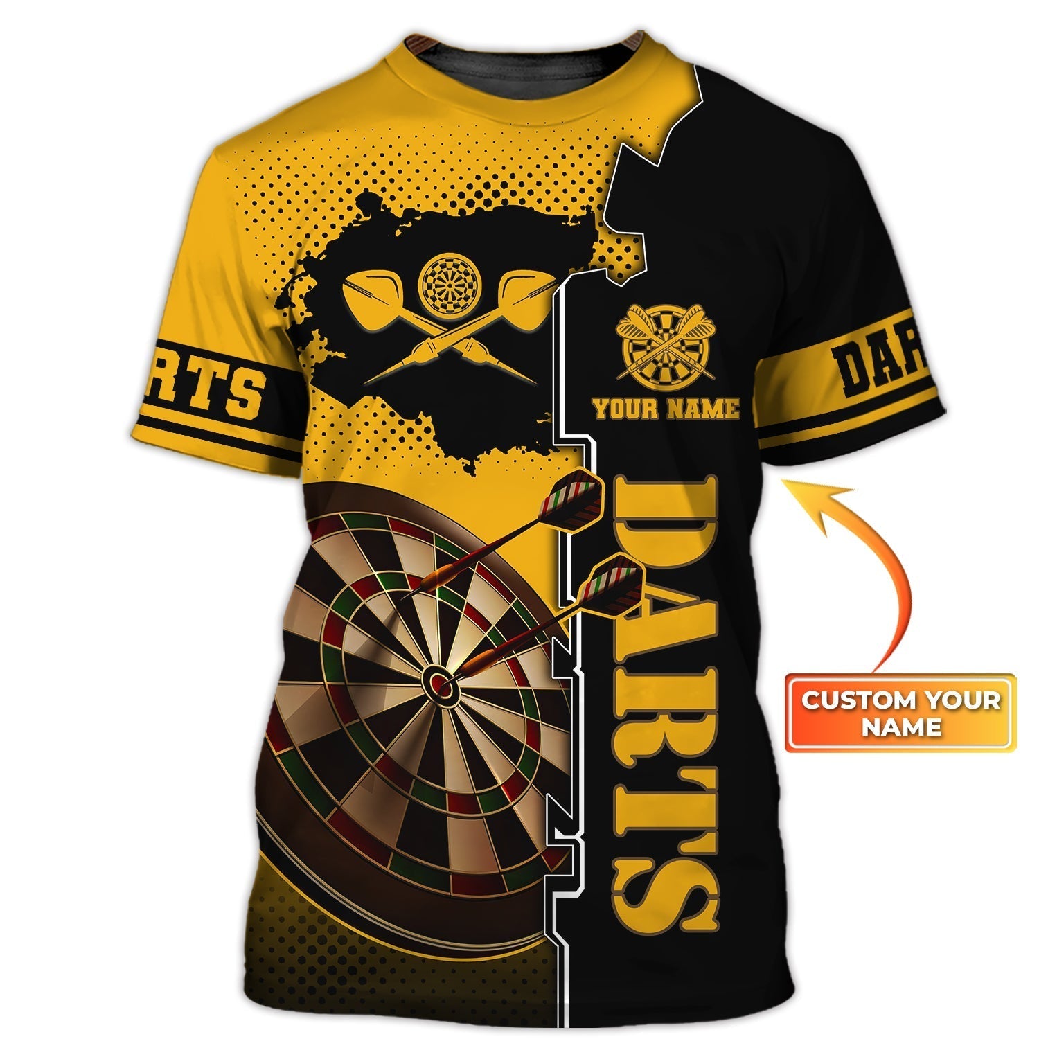 Customized Dart T Shirt For Men And Women/ Dart Player Uniform 3D Shirts/ Present To Dart Lover