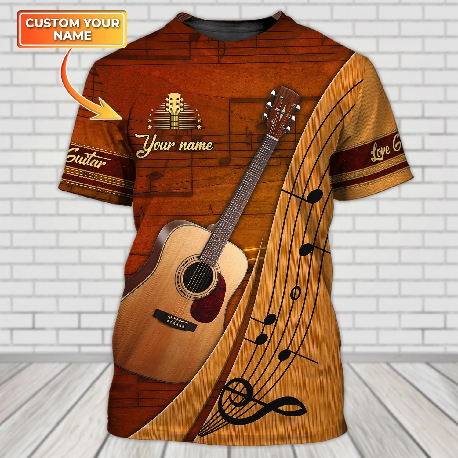 Personalized 3D All Over Printed Guitar Shirt For Men And Women/ 3D Guitar Tshirt/ Guitarist Shirt