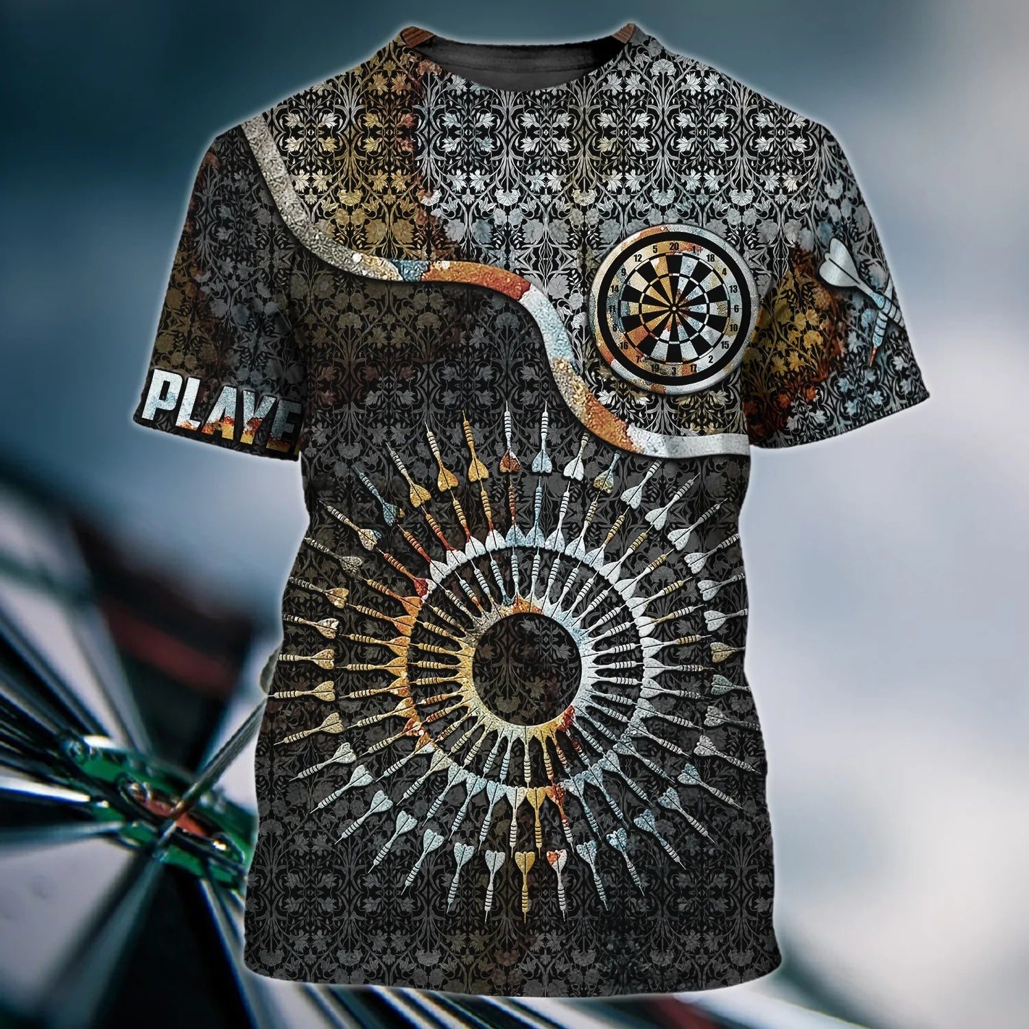3D All Over Printed Dart Player T Shirt/ Dart Shirts For Men Women/ Best Gift For Dart Players