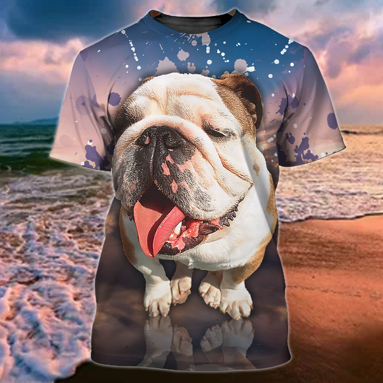 3D All Over Printed Bulldog On Shirt Men Women Gift For Dog Lovers