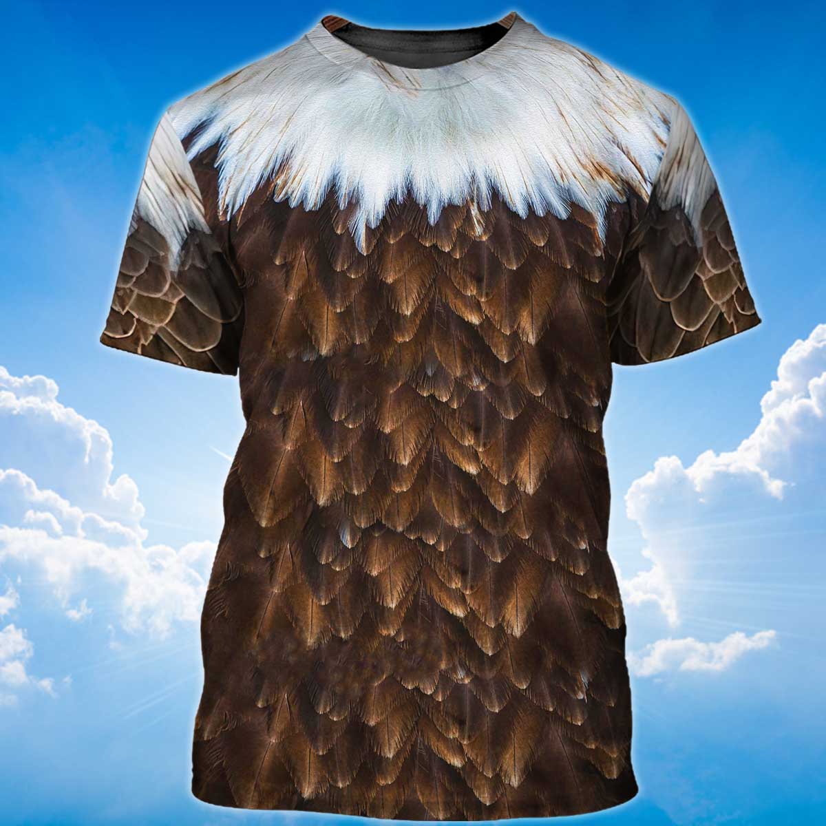 Eagle Feather Pattern T-Shirt Eagle Lover T-Shirt Coolspod