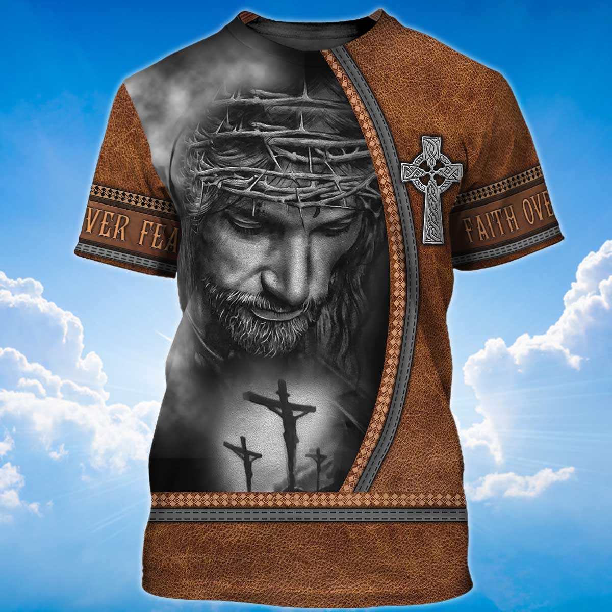 Feath Over Fear T Shirt God Jesus Shirt For Men