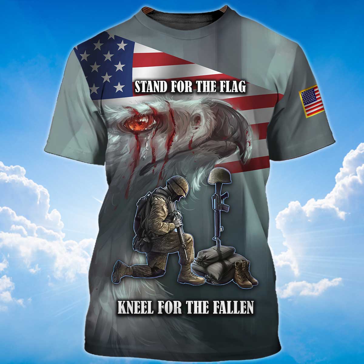 Stand For The Flag T Shirt Kneel For The Fallen Memorial 11 Sep Shirt