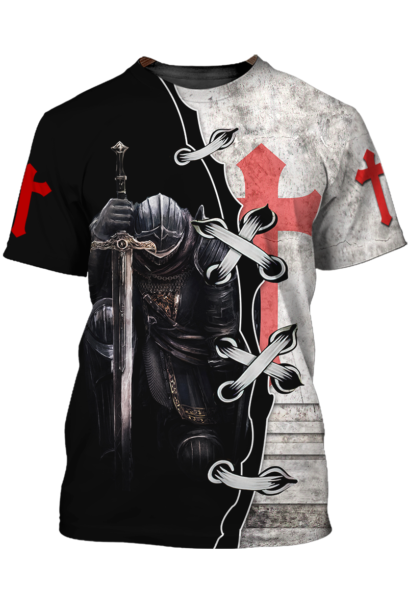Knight Templar 3D Shirt I May Not Be Perfect Knight Templar Tshirt
