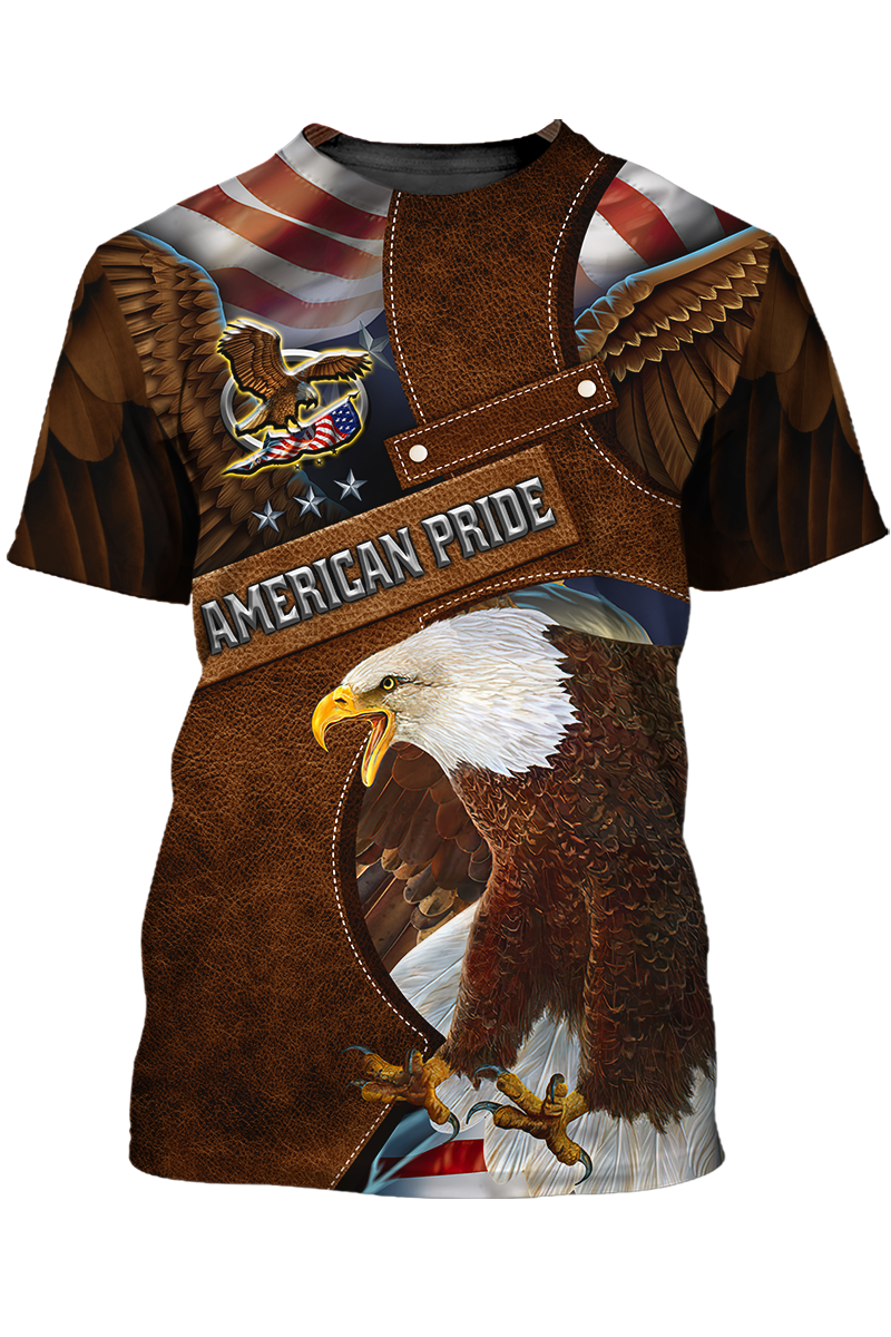 Eagle American Pride Brown T Shirt Eagle Lover Shirt