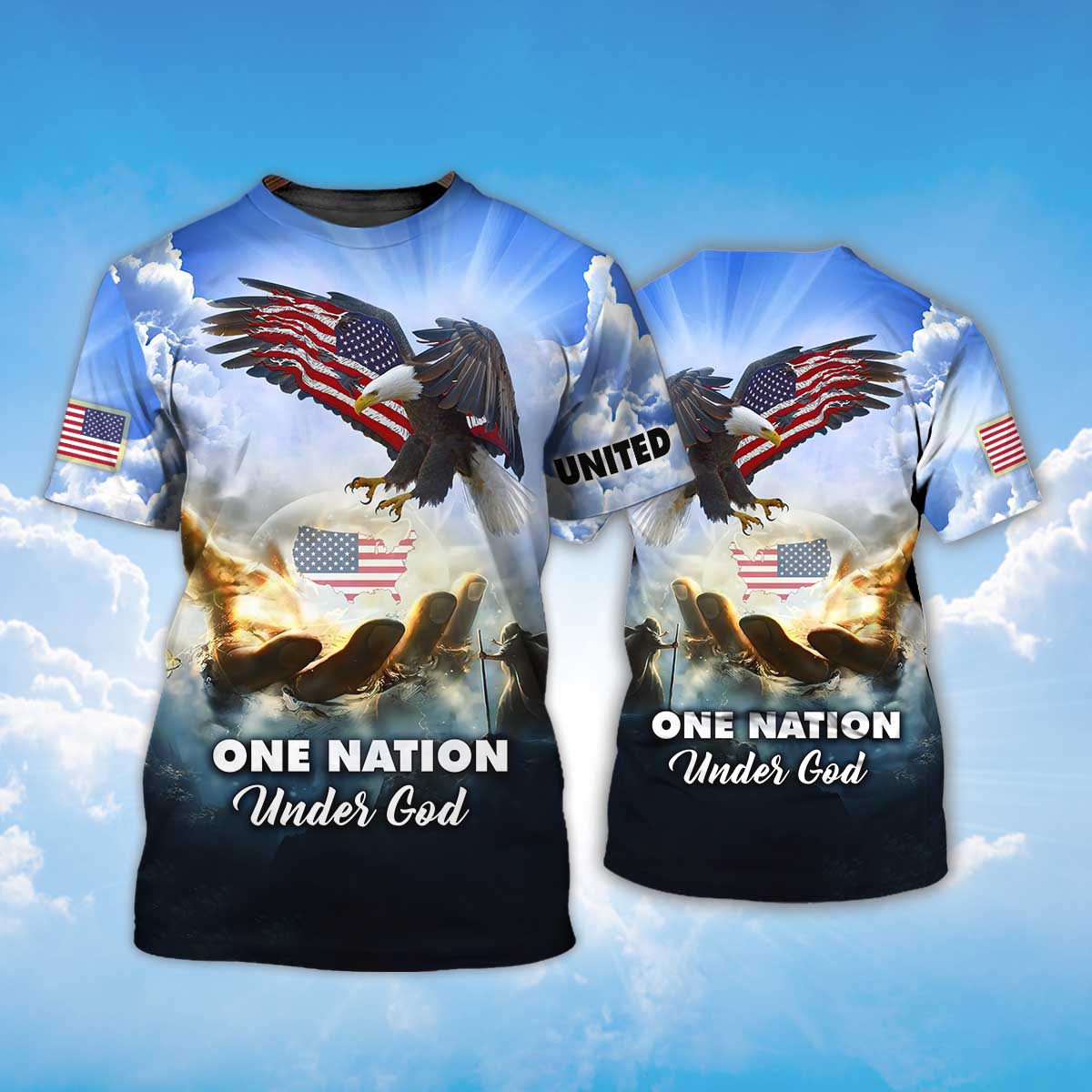 One Nation Under God T Shirt 11 Sep Patriotic Shirts Coolspod