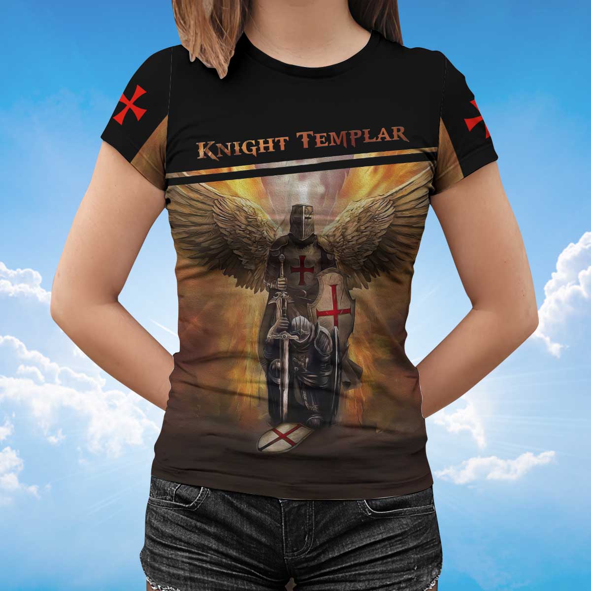 Knight Templar Tshirt Wings Of Knight Templar Shirt