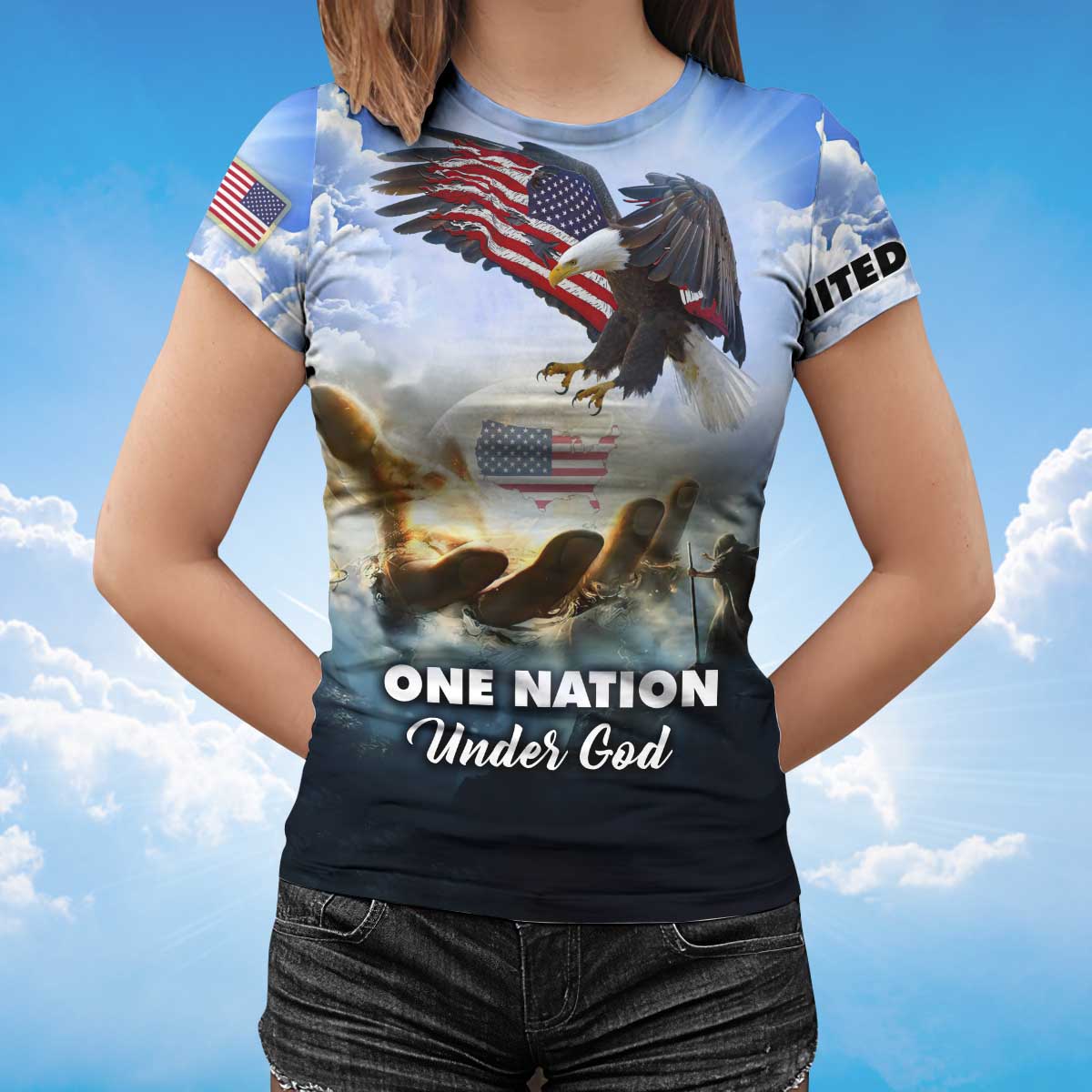 One Nation Under God T Shirt 11 Sep Patriotic Shirts Coolspod