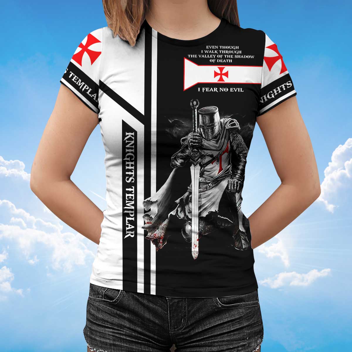 Stand For The Flag Tshirt Kneel For The Cross Knight Templar 3D All Over Print Shirt