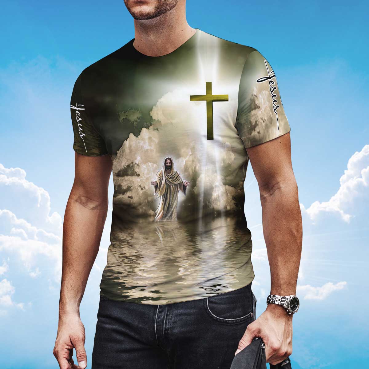 Sublimation God Jesus On T Shirt Jesus Is My Life Tee Shirt Coolspod