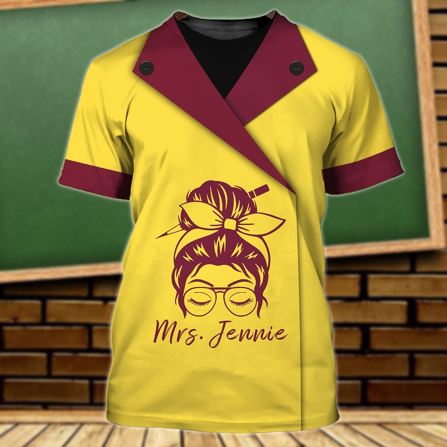 Teacher Team Tshirt/ Personalized Shirt/ Teacher Gift/ Teacher Graphic Design 3D Printed TShirt (Non Workwear)