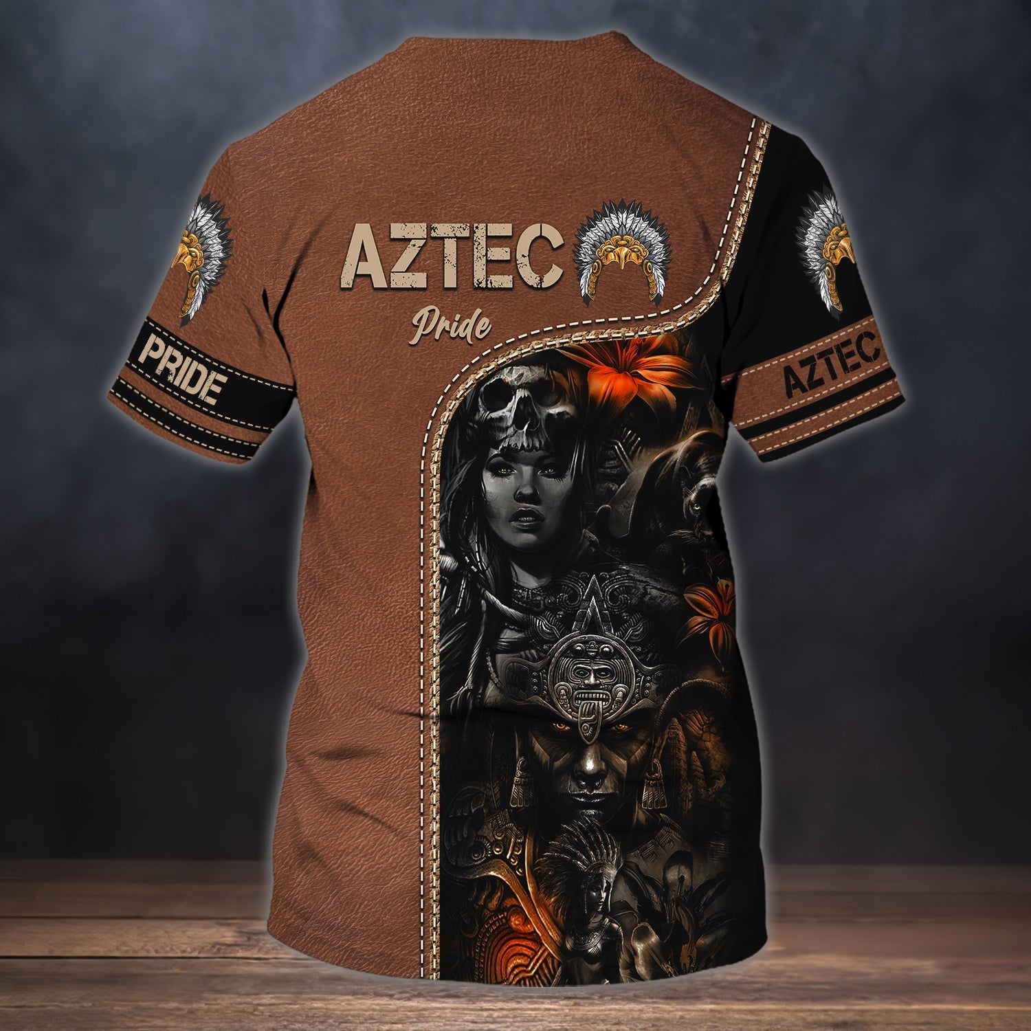 Aztec Pride shirt/ Custom 3D Mexico Shirts/ Aztec Shirts/ Aztec Gifts