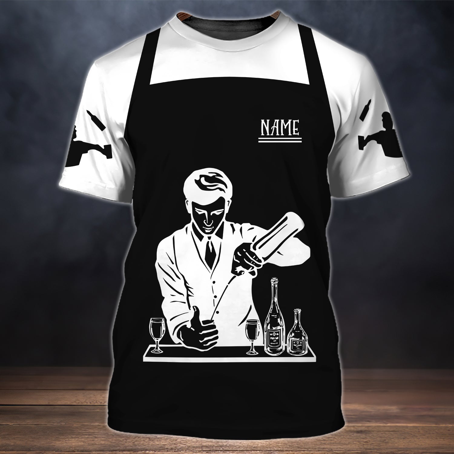 Custom Bartender 3D T Shirt/ Barista Shirts/ Bartender Mafia Shirts