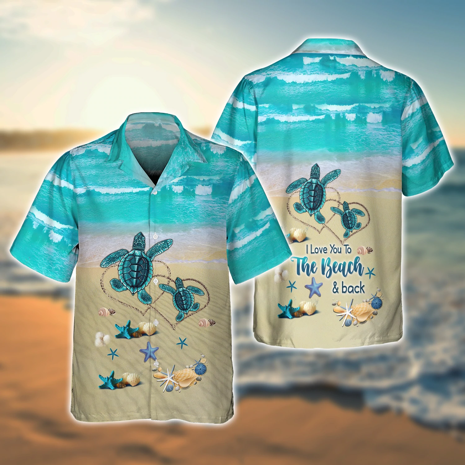 Turtle - 3D Full Print Hawaiian shirt/ Summer turtle beach Hawaii Shirt / Aloha Shirt