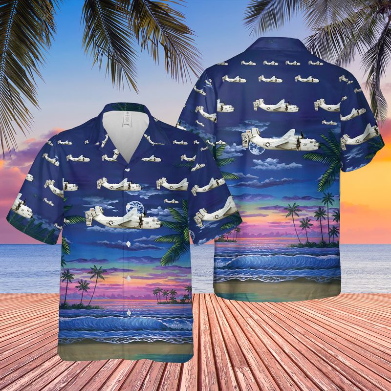 US Navy Grumman C-2A Greyhound Of VRC-50 Hawaiian Shirt/ Short Sleeve Hawaiian shirt for men