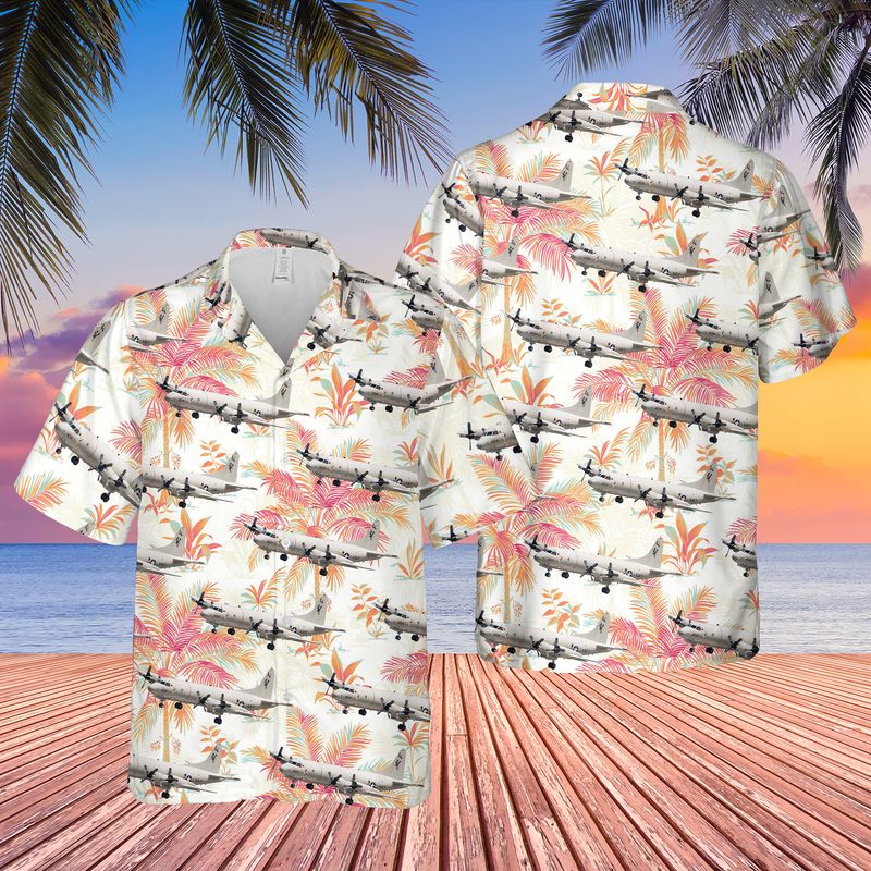 US Navy Lockheed P-3C Orion Hawaiian Shirt/ Short Sleeve Hawaiian shirt for men