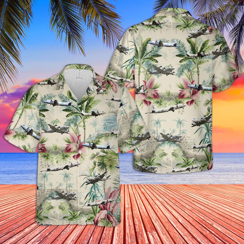 US Navy Lockheed P-3 Orion Hawaiian shirt/ Short Sleeve Hawaiian shirt for men