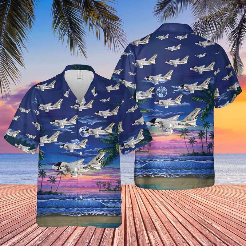 US Navy Lockheed S-3 Viking Of VS-37 Hawaiian Shirt/ Short Sleeve Hawaiian shirt for men