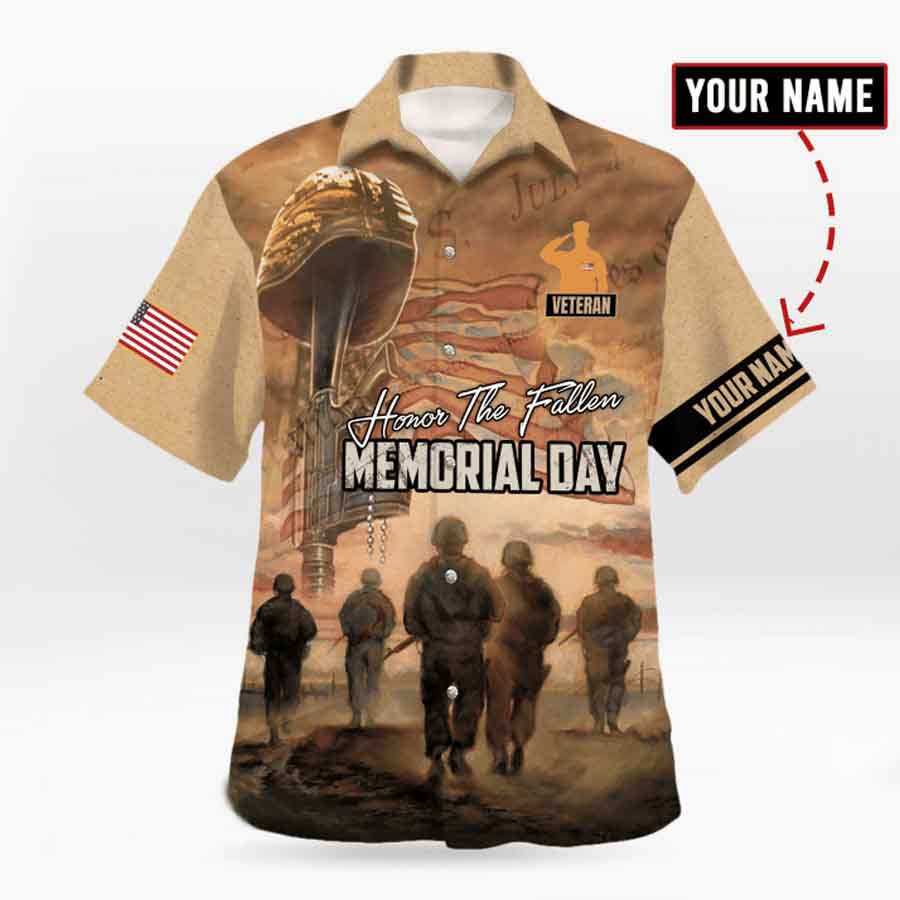 US Veteran Memorial hawaiian shirt/ Veteran hawaii shirt