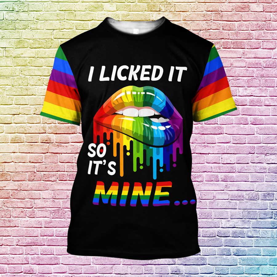 LGBTQ Shirt For Gay Men/ I lick It So It Is Mine/ Gay Pride Gift/ Lesbian Shirt