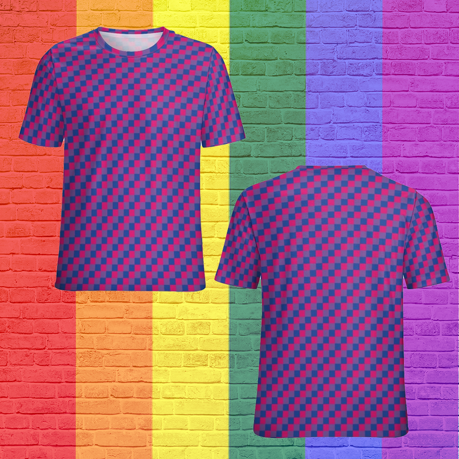 Bisexual Pride 3D Shirt/ Lgbt Pride Gaymer Short Sleeve 3D Shirt Women Plus Size Blouse Tunics Tops