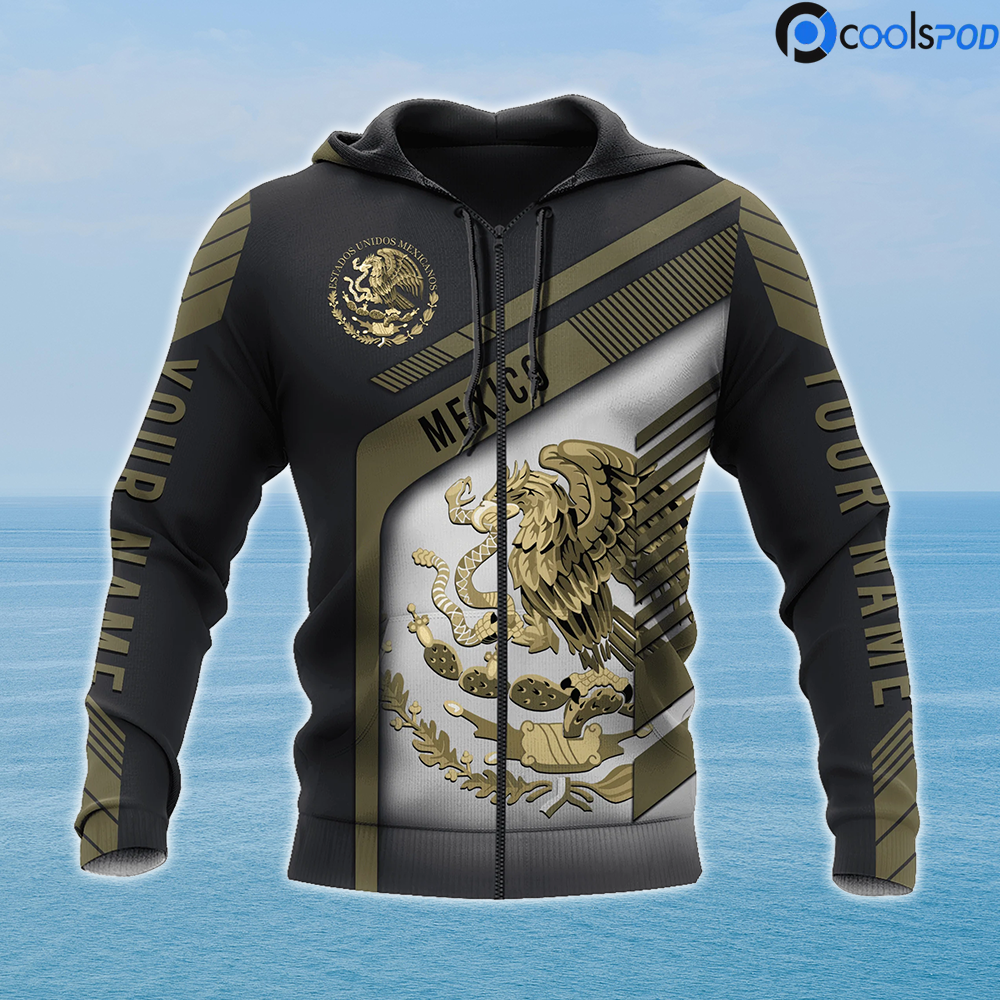 Personalized Mexico Hoodie/ 3D All Over Printed Mexican Hoodies/ Estados Unidos Mexicanos Hoodies
