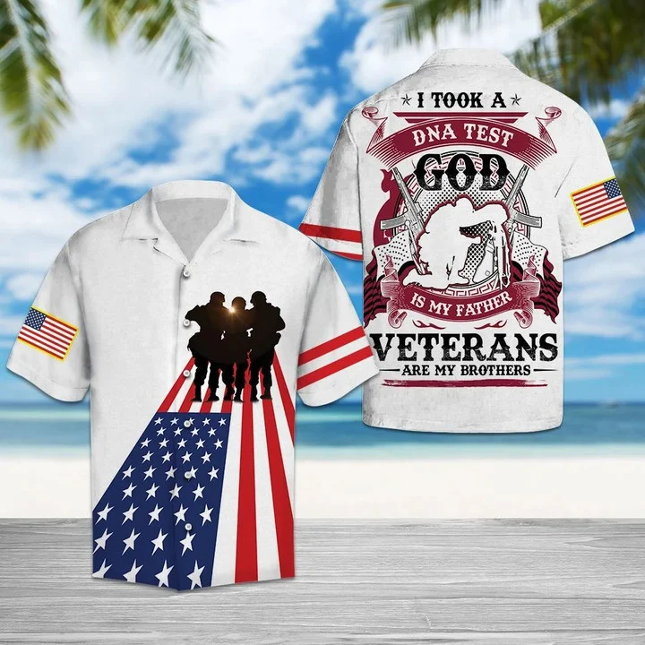 Veterans Of America God Is My Father Hawaiian Shirt