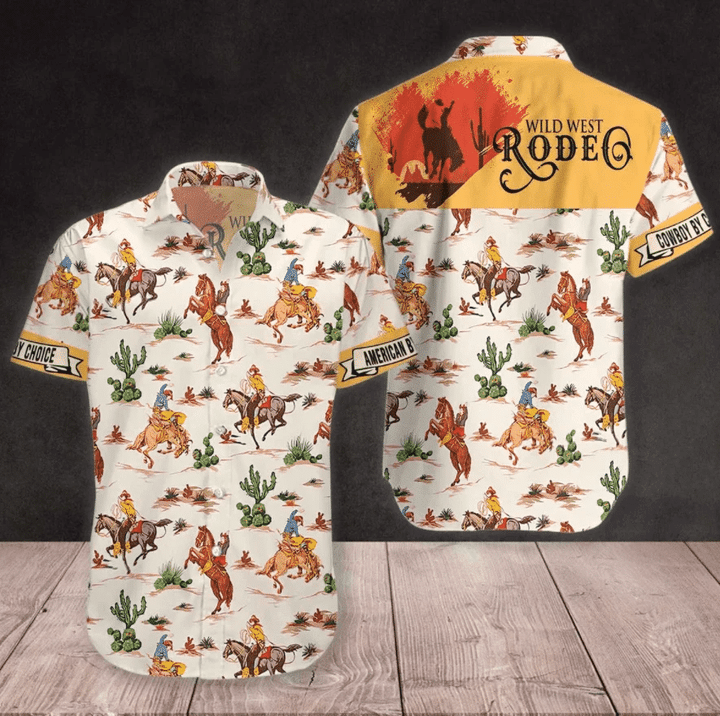 Wild West Rodeo Cowboy Hawaiian Shirt