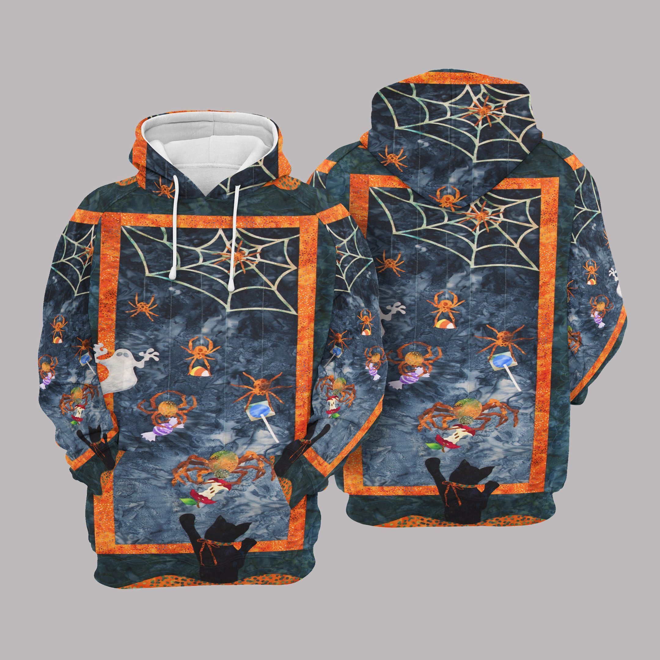 3D All Over Printed Ghost Flying Hoodies For Halloween/ Halloween Hoodies Gift For Him Her