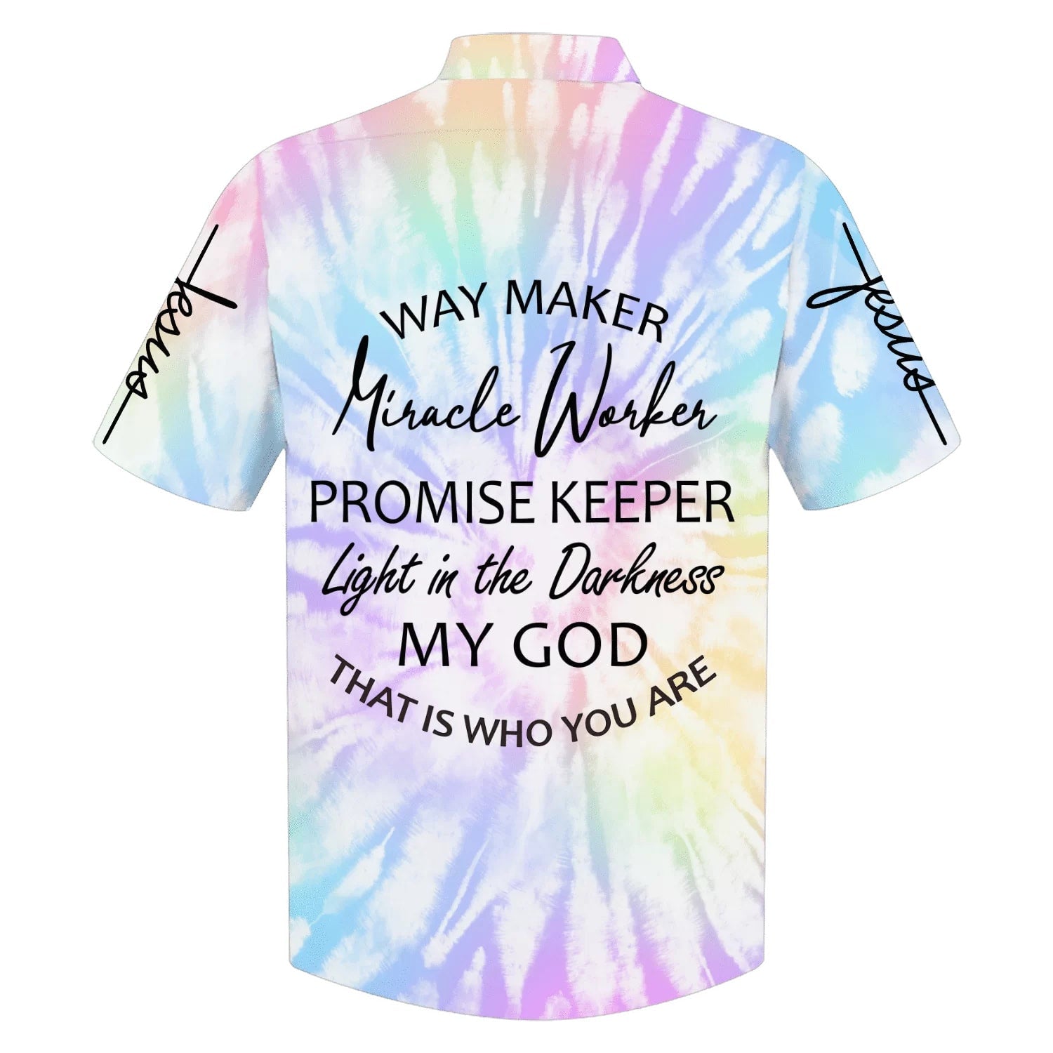 Way Maker Miracle Worker Promise Keeper Light In The Darkness My God Hawaiian Shirts - Christian Hawaiian Shirt