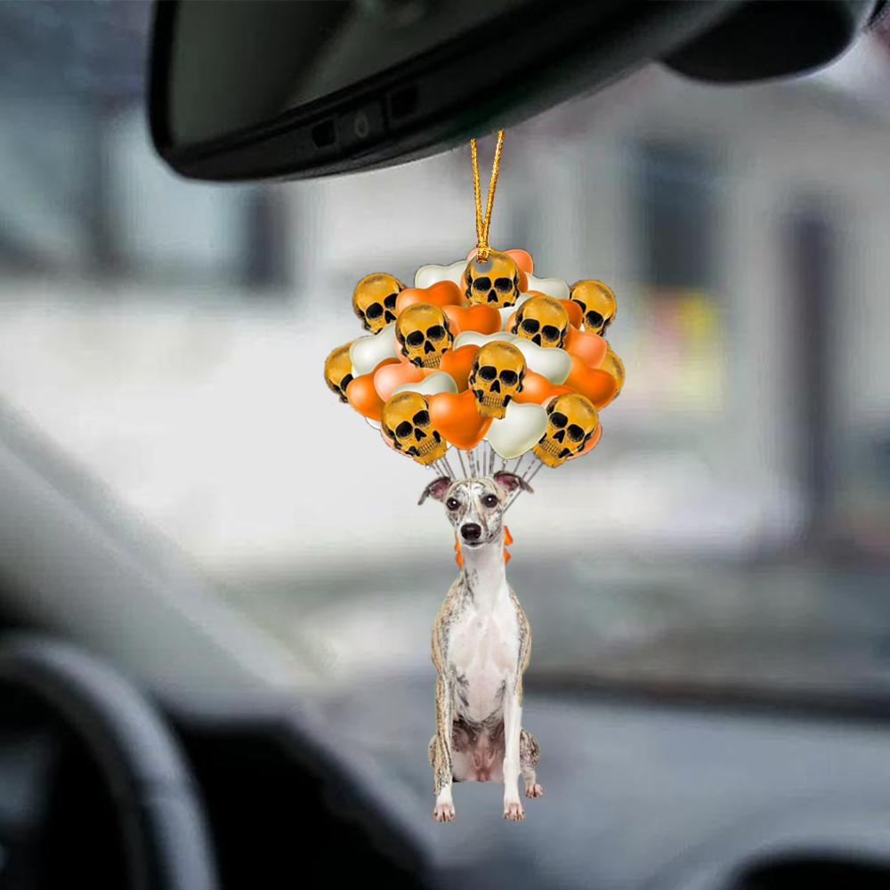 Whippet Halloween Car Ornament Dog Ornament For Halloween
