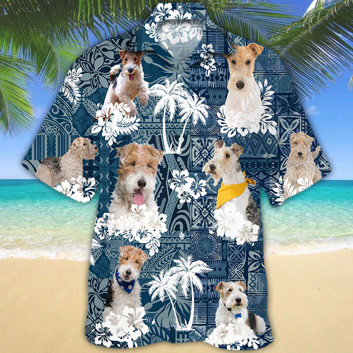 Wire Fox Terrier Hawaiian Shirt