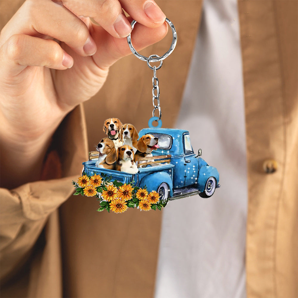 Beagle Take The Trip Keychain Dog Keychain Coolspod
